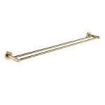 Pentro Brushed Gold Double Towel Rail 790mm